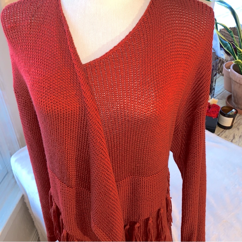 Forever 21 Sienna orange  Open front knit Cardigan 3X - Picture 2 of 13